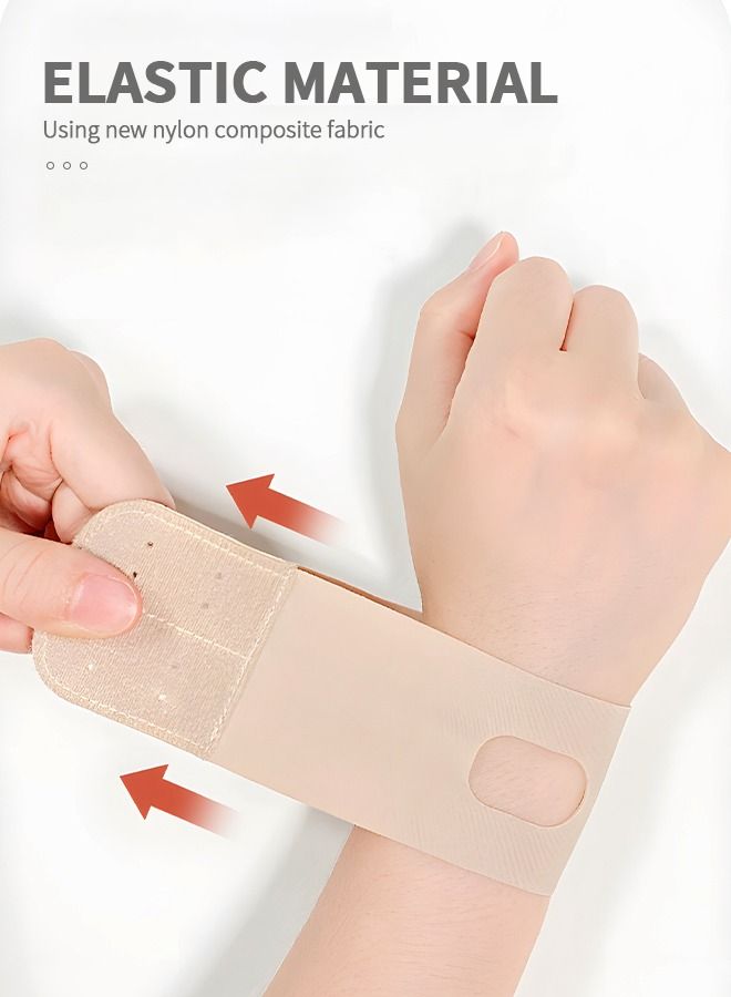 2 Pcs Wrist Brace for TFCC Tears, Adjustable Support Ultra Thin Compression Wrist Wraps, Ergonomic Hand Wrist Wraps Compression Strap for Working Out Sport Weightlifting