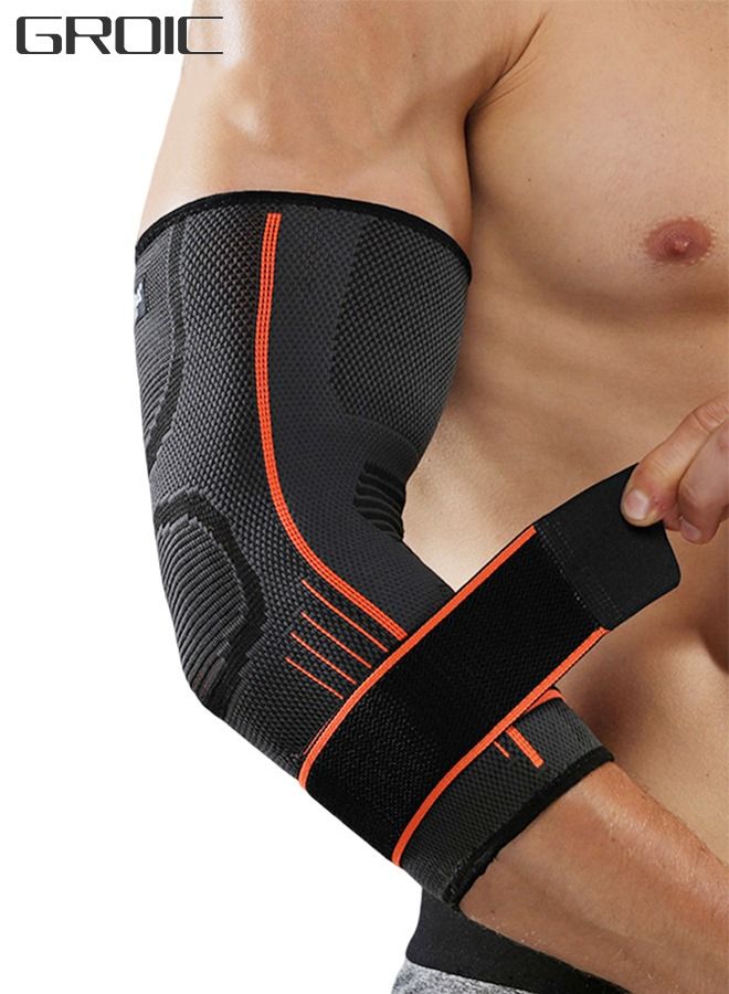 Elbow Support, Compression Support Sleeves, Compression Sports Elbow Pads, Fitness Cycling Sports Elbow Pads, Joint Pain Relief Elbow Compression Sleeves