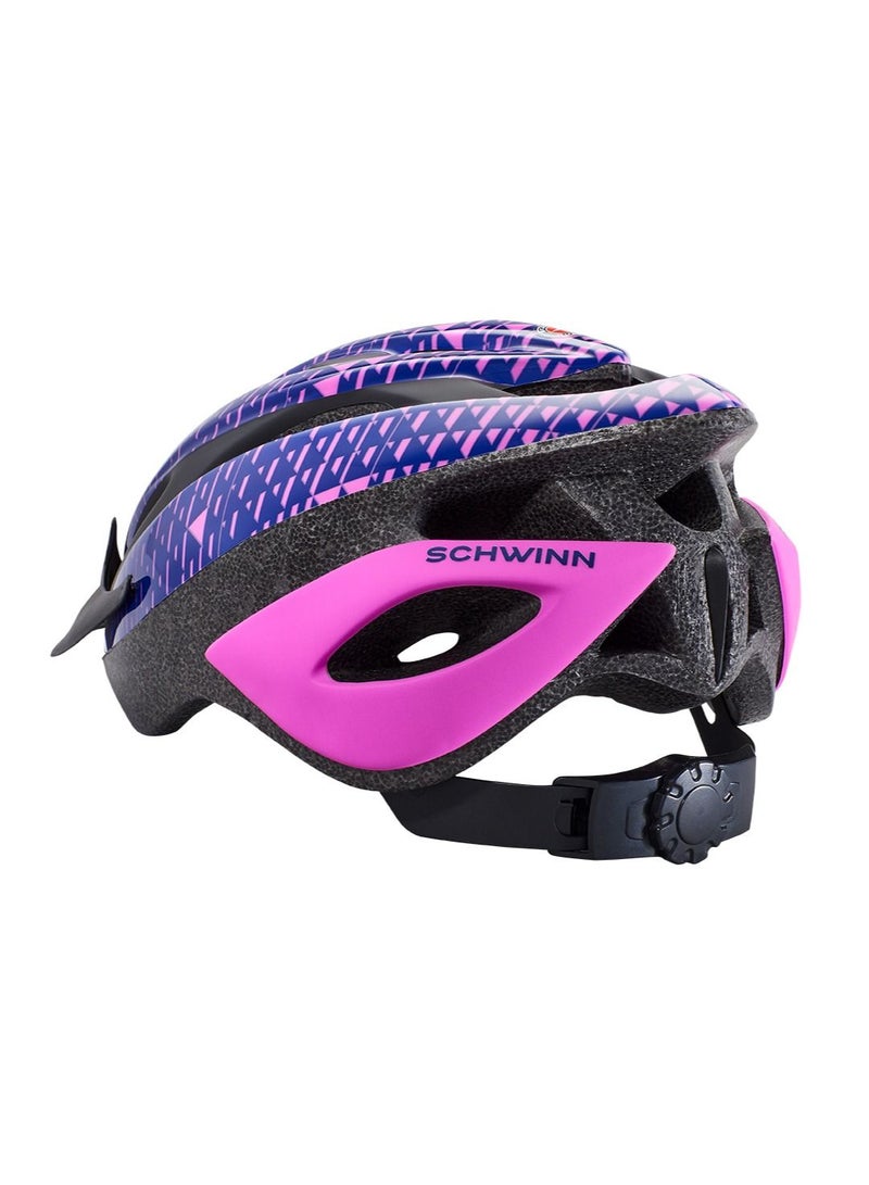 Youth G Thrasher Triangle Helmet in Dark Blue/Pink with Adjustable Fit, Lightweight Protective Shell, Ventilated Design, and Comfort Padding for Safe Outdoor Sports and Cycling | SW79118A-2