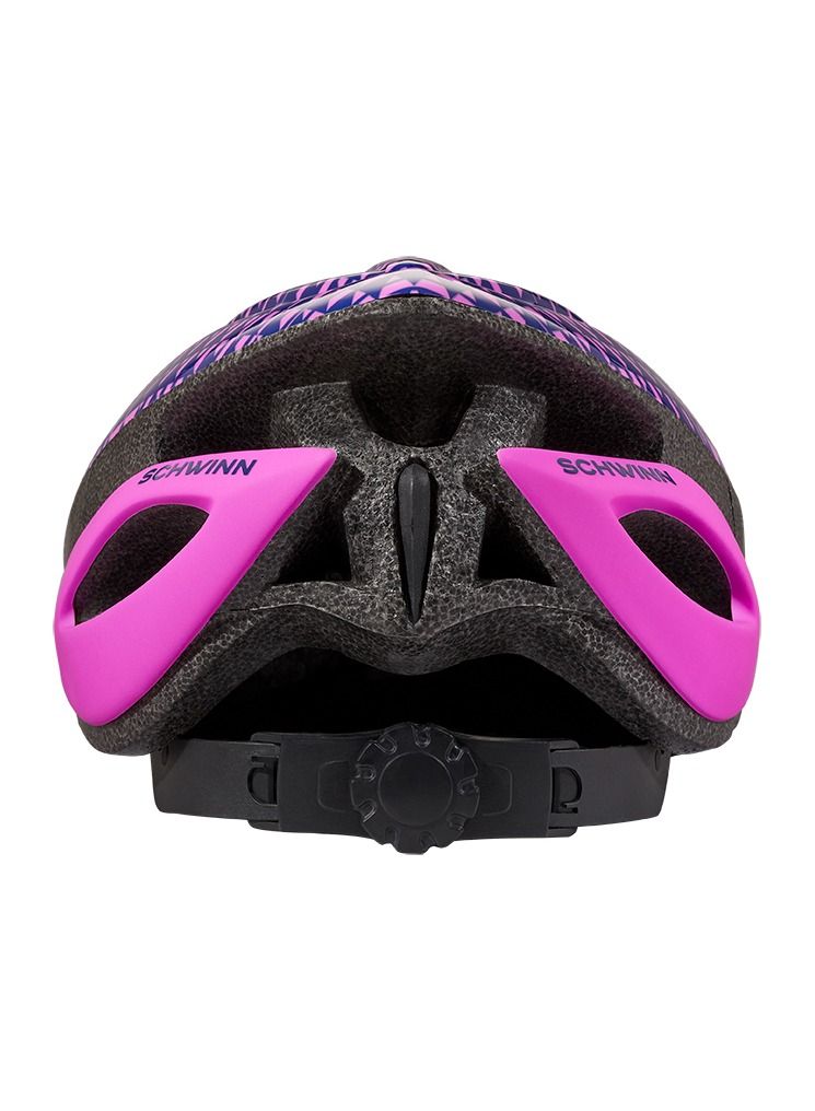 Youth G Thrasher Triangle Helmet in Dark Blue/Pink with Adjustable Fit, Lightweight Protective Shell, Ventilated Design, and Comfort Padding for Safe Outdoor Sports and Cycling | SW79118A-2