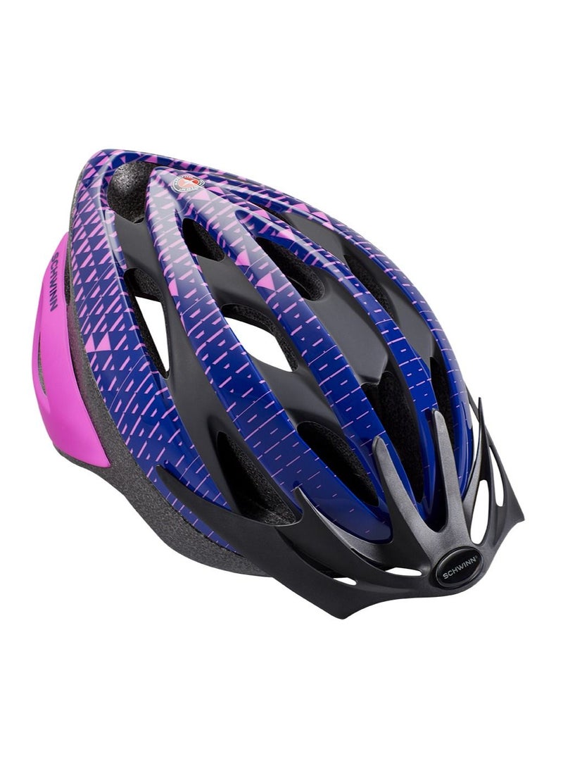 Youth G Thrasher Triangle Helmet in Dark Blue/Pink with Adjustable Fit, Lightweight Protective Shell, Ventilated Design, and Comfort Padding for Safe Outdoor Sports and Cycling | SW79118A-2
