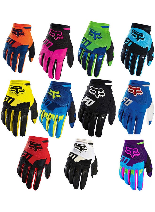 Full Finger Anti Skid Wear Resistance Racing Motorcycle Gloves Cycling Bicycle MTB Bike Riding Gloves Purple 22*22*22cm