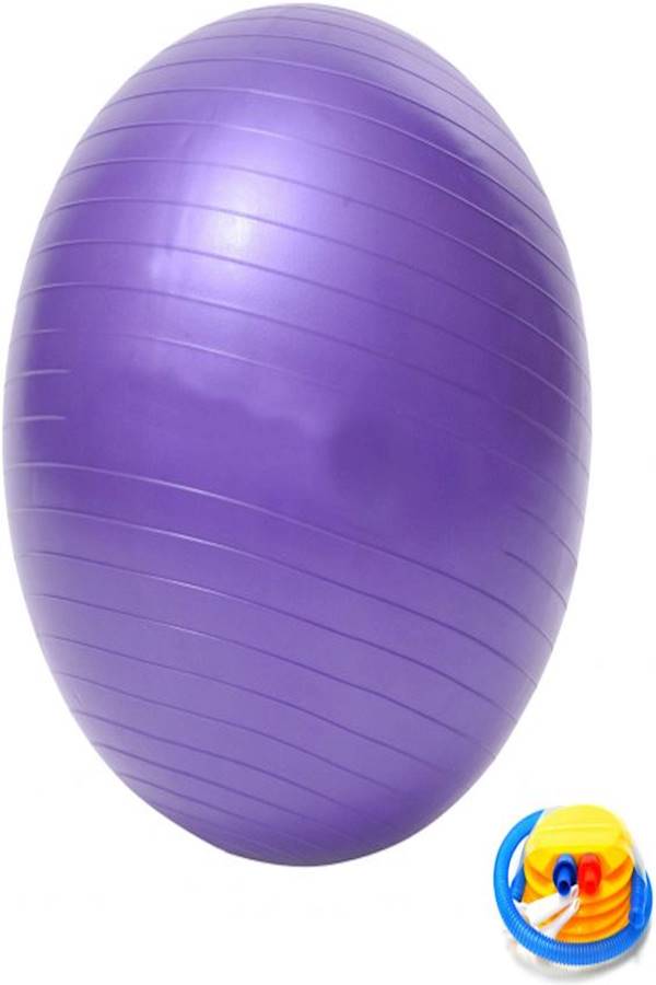 EXERCISE GYM YOGA SWISS 65cm BALL FITNESS AB ABDOMINAL SPORT WEIGHT LOSS PURPLE 65cm