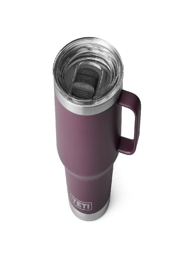 Rambler 30 Oz Travel Mug, Stainless Steel, Vacuum Insulated With Stronghold Lid, Nordic Purple