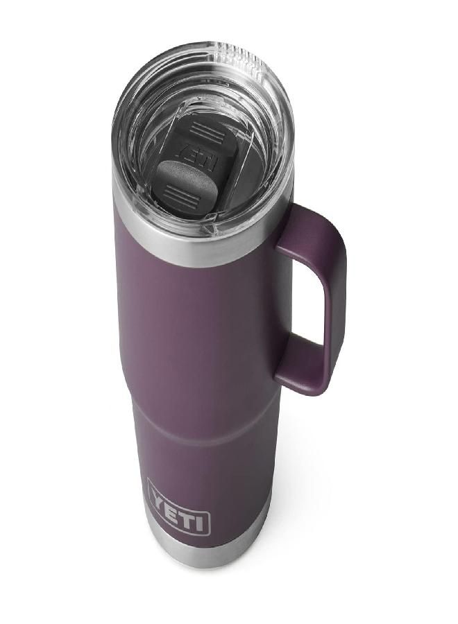 Rambler 20 Oz Travel Mug, Stainless Steel, Vacuum Insulated With Stronghold Lid, Nordic Purple