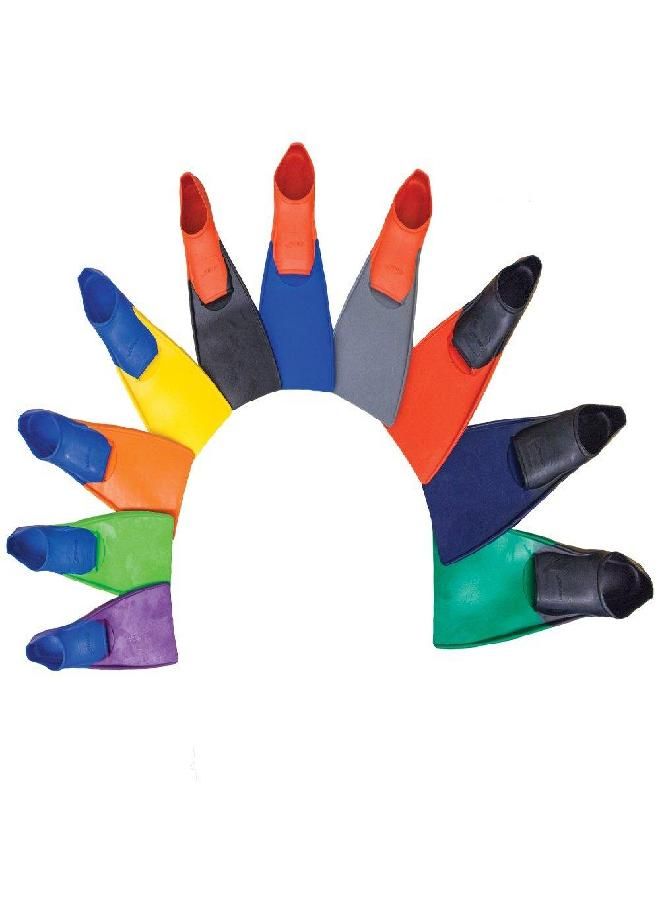 Long Floating Fins , Blue/Yellow, Xs (Us Male 1-3 / Us Female 2-4) (1.05.037.03)
