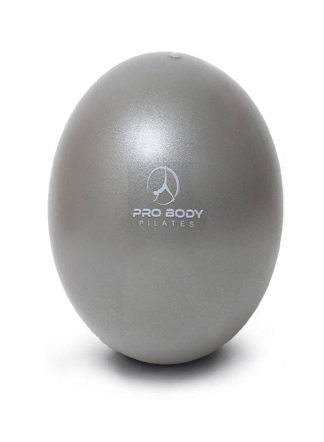 Pilates Ball Small Exercise Ball, 9 Inch Bender Ball, Mini Soft Yoga Ball, Workout Ball For Stability, Barre, Fitness, Ab, Core, Physio And Physical Therapy Ball At Home Gym & Office (Silver)