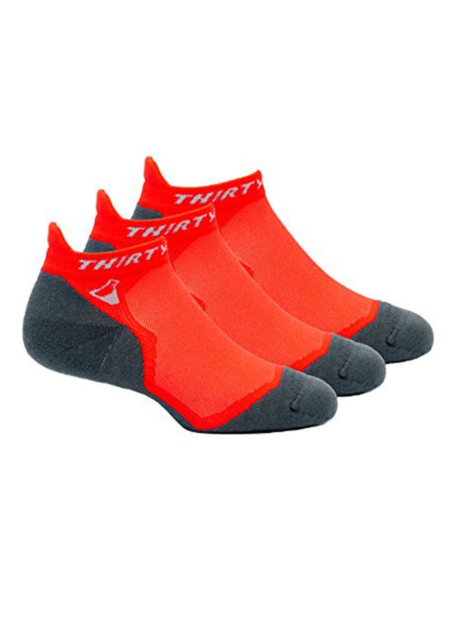 3-Pair Seamless Toe And Cushion Padded Socks