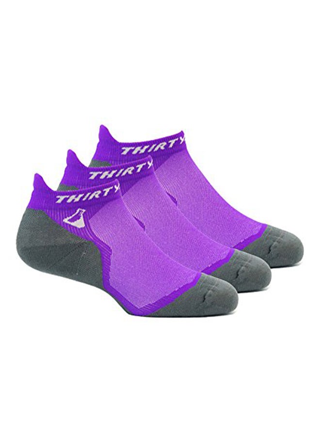 3-Pair Seamless Toe And Cushion Padded Socks