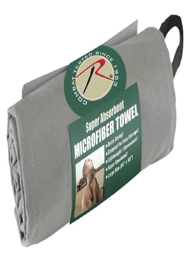 Microfiber Towel, Olive Drab, 30