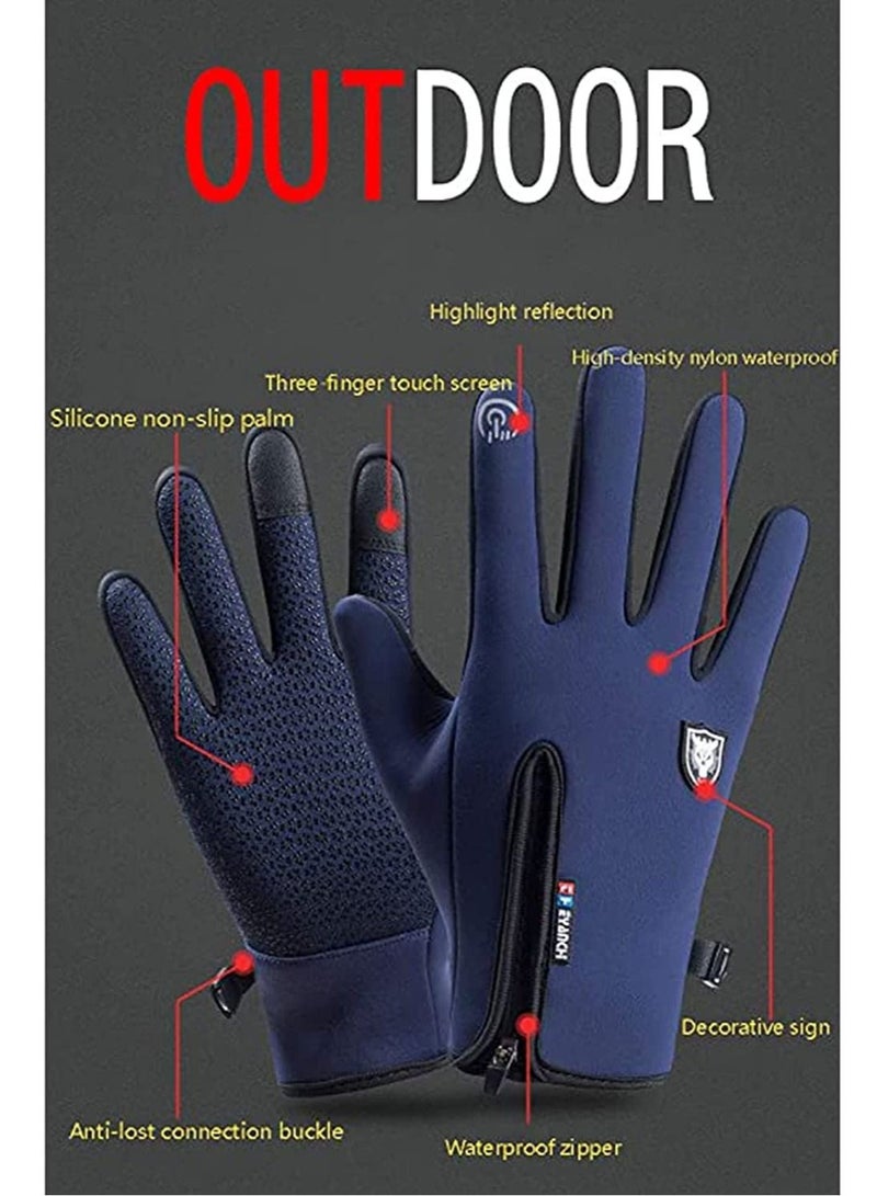Winter Gloves Men Women Touch Screen Glove Cold Weather Warm Gloves Freezer Work Gloves Suit for Running Driving Cycling Working Hiking