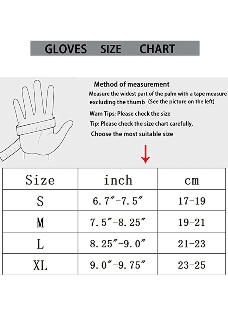 Winter Gloves Men Women Touch Screen Glove Cold Weather Warm Gloves Freezer Work Gloves Suit for Running Driving Cycling Working Hiking