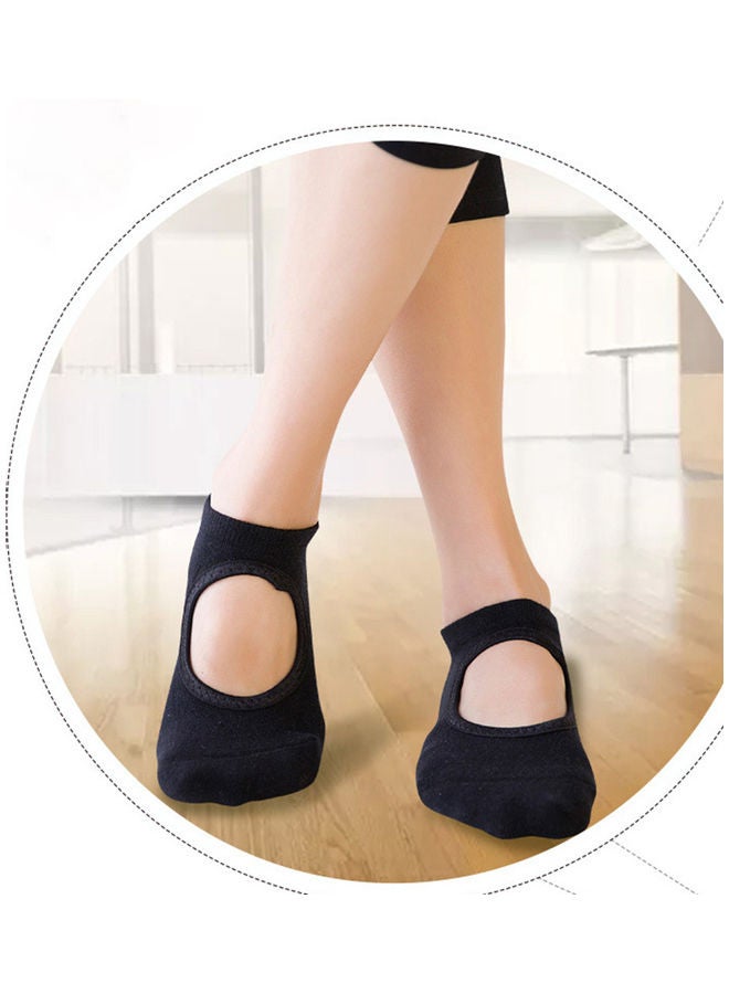 Elastic Cotton Exercise Yoga Pilates Socks 25cm