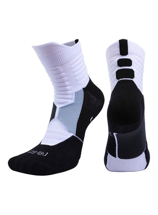 Unisex Professional Deodorant Mid-hose Basketball Sports Socks Stockings 21*21*21cm