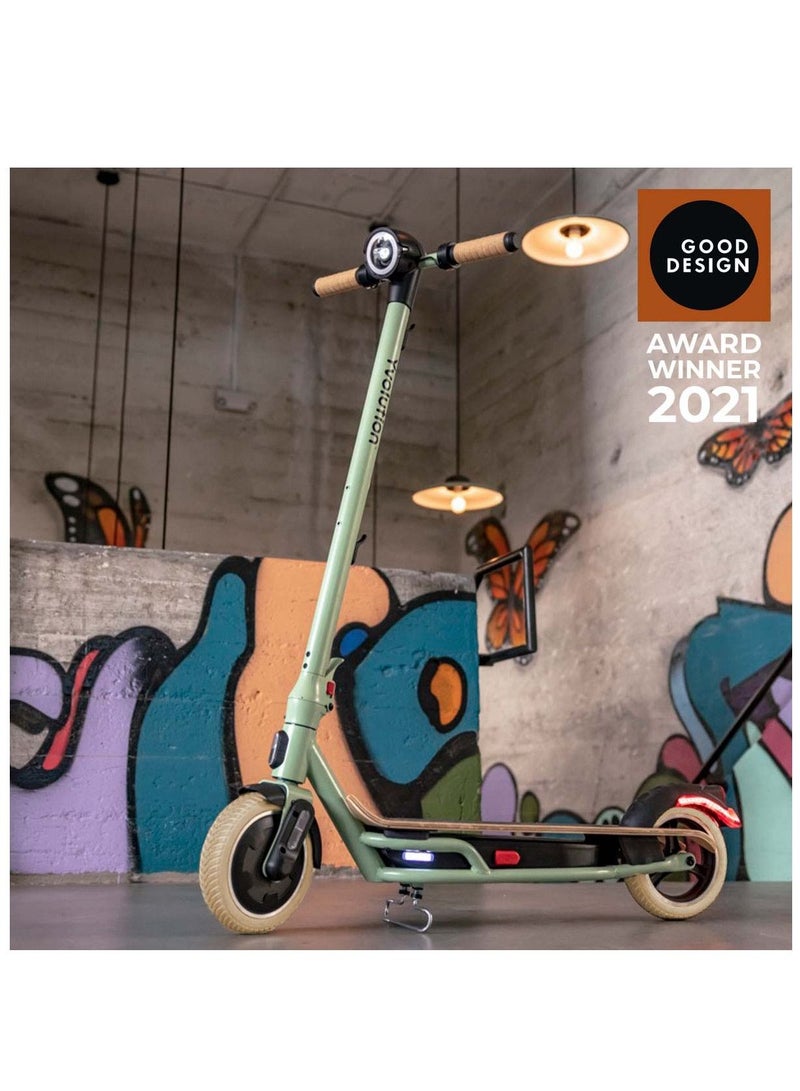 Yvolution YES Electric Scooter, Kick Scooter with 350W Motor and LED Display, Max Speed  25 kmh, 8.5