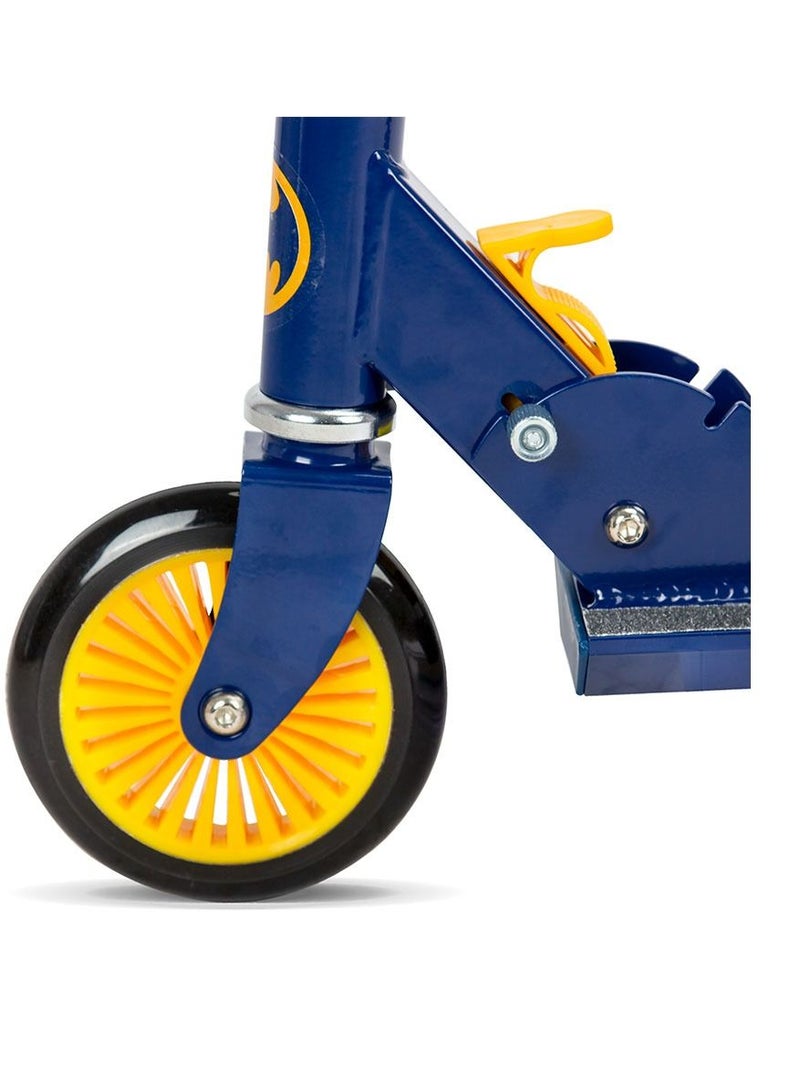 Spartan Batman Scooter 2-Wheel | Children Scooter | 120mm Kids Scooters for Ages 3, 4, 5 and 6| Adjustable Handlebars| Foldable Kick scooter | Advanced Technology for Increased Control for Stability