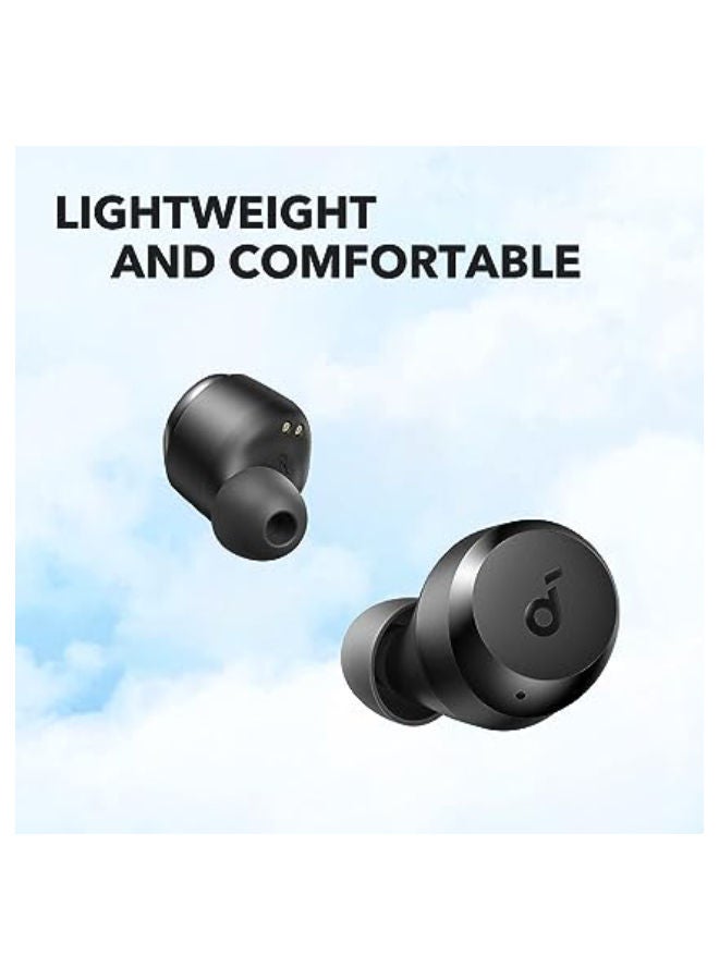 A20i True Wireless Earbuds, Bluetooth 5.3, App, Customized Sound, 28H Long Playtime, Water-Resistant, 2 Mics for AI Clear Calls, Single Earbud Mode Black/Gray