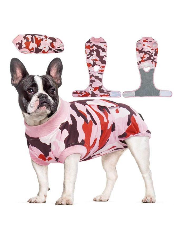 Dog Surgery Recovery Suit, Professional Dog Recovery Suit Dog Surgical Recovery Suit Female Male, Anti-Licking Neutered Spay Onesie for Small Medium Large Dogs Puppy E-Collar &Cone Alternative