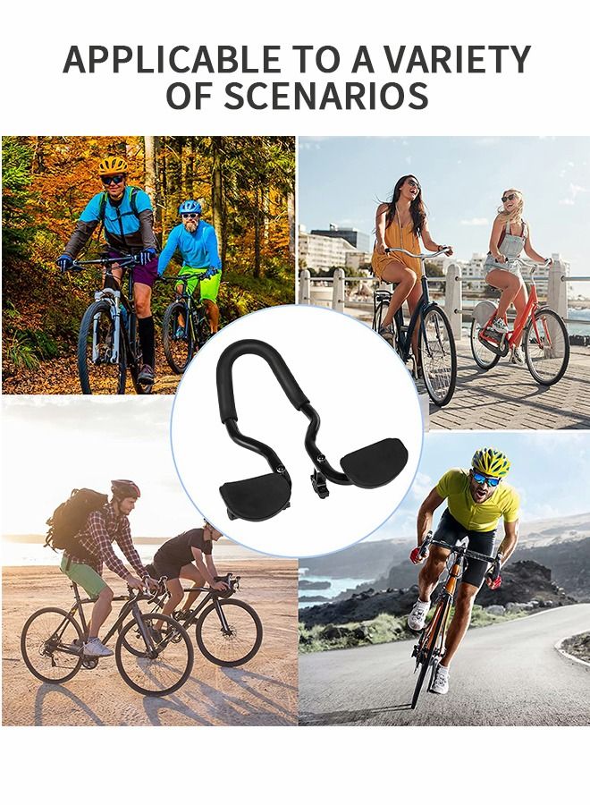 Bike Aero Bars, Bicycle Rest Handlebar TT Handlebar with Sponge Cushion for Mountain Bike, Road Bike 22.2 - 25.4mm Clamps Bicycle Mountain Handlebar Cycling Biking Accessories Part