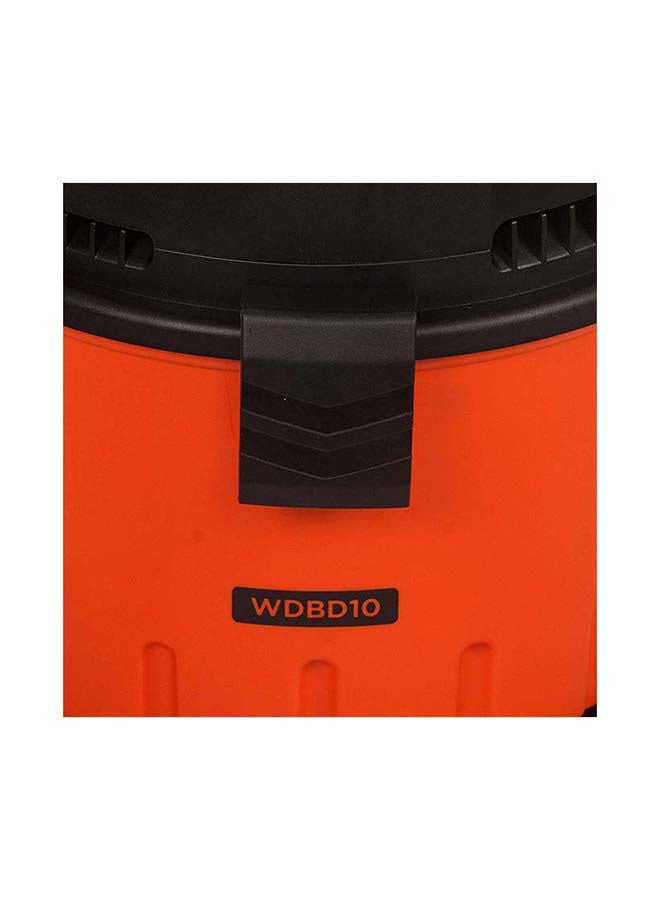 1200W 10 Liter Wet And Dry Heavy Duty Tank Drum Vacuum Cleaner 10 L 1200 W WDBD10-B5 Orange/Black