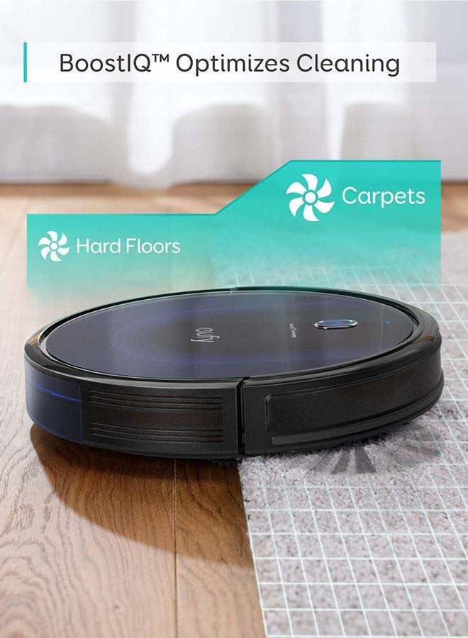 [BoostIQ] RoboVac 15C MAX, Wi-Fi Connected Robot Vacuum Cleaner, Super-Thin, 2000Pa Suction, Quiet, Self-Charging Robotic Vacuum Cleaner, Cleans Hard Floors to Medium-Pile Carpets 0.6 L 40 W T2128211 Black