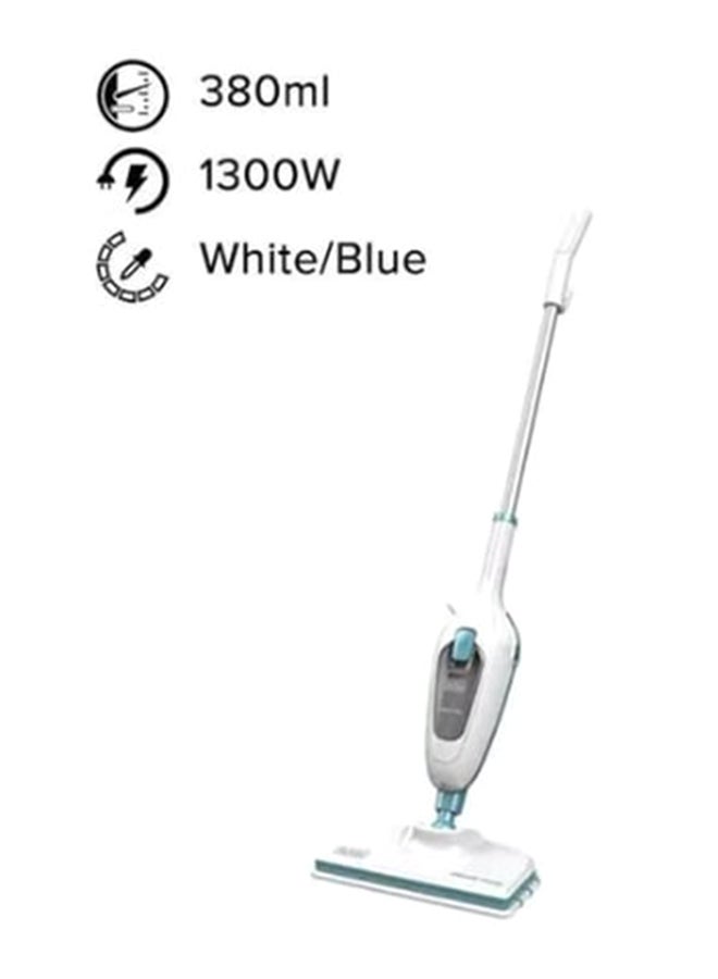 Steam Mop Cleaner with advanced 5 in 1 function and 180° Swivel Steering 1300 W FSMH13E5-B5 White/Blue