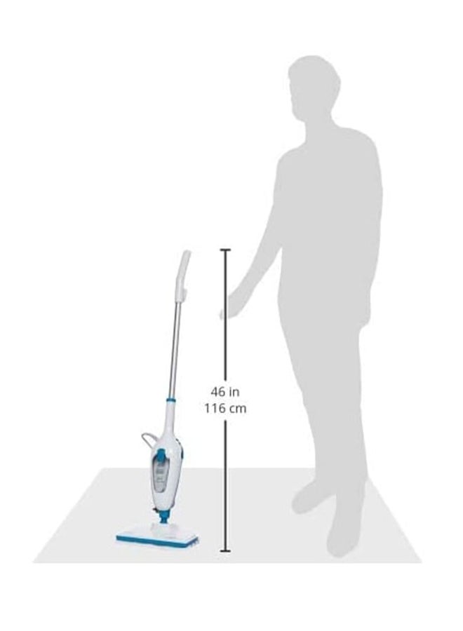 Steam Mop Cleaner with advanced 5 in 1 function and 180° Swivel Steering 1300 W FSMH13E5-B5 White/Blue