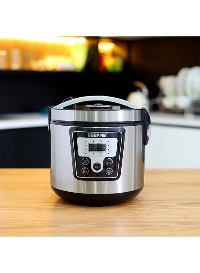 Digital Multi Cooker With 12 Multi Cooking Program Including LED Display Hard and Quality Non-Stick Inner Pot Digital control 1.8 L 700 W GMC35031 Silver/Black