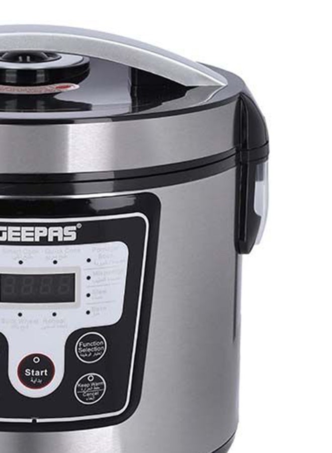 Digital Multi Cooker With 12 Multi Cooking Program Including LED Display Hard and Quality Non-Stick Inner Pot Digital control 1.8 L 700 W GMC35031 Silver/Black