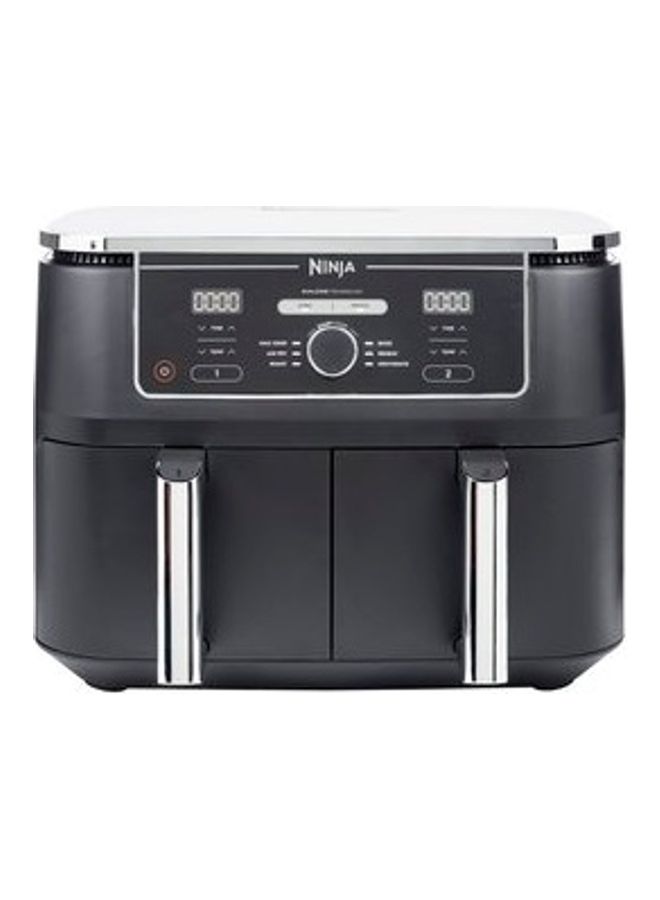 Foodi MAX Dual Zone Digital Air Fryer, 2 Drawers, 9.5L, 6-In-1, Uses No Oil, Air Fry, Max Crisp, Roast, Bake, Reheat, Dehydrate, Cook 8 Portions, Non-Stick Dishwasher Safe Baskets, B 9.5 L 2470 W AF400ME/AF400EU Black