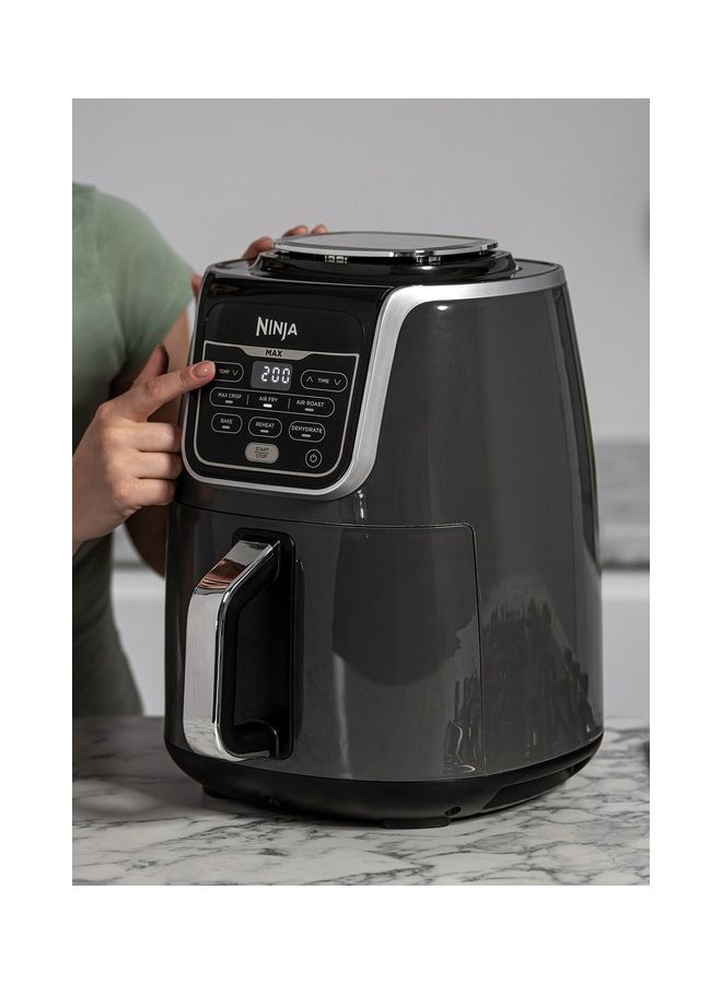 Air Fryer MAX, 5.2L, 6-In-1, Uses No Oil,  Air Fry, Max Crisp, Roast, Bake, Reheat, Dehydrate, Family Size, Digital, Cook From Frozen, Non-Stick, Dishwasher Safe Basket 5.2 L 1700 W AF160ME grey