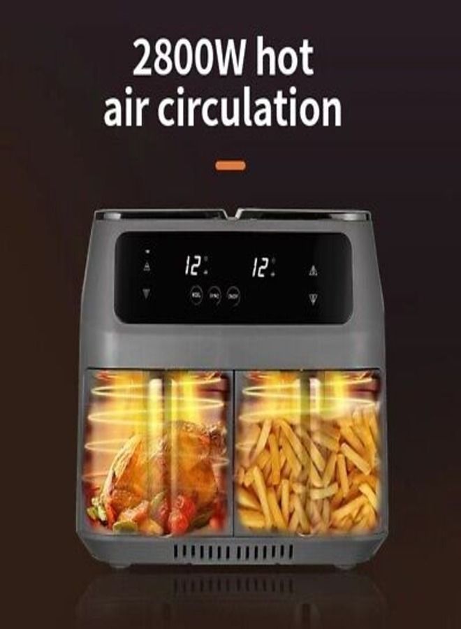 Air Fryer Electric 8 Liters Hot Oven Oilless Cooker LCD Digital Touch Screen 2800W