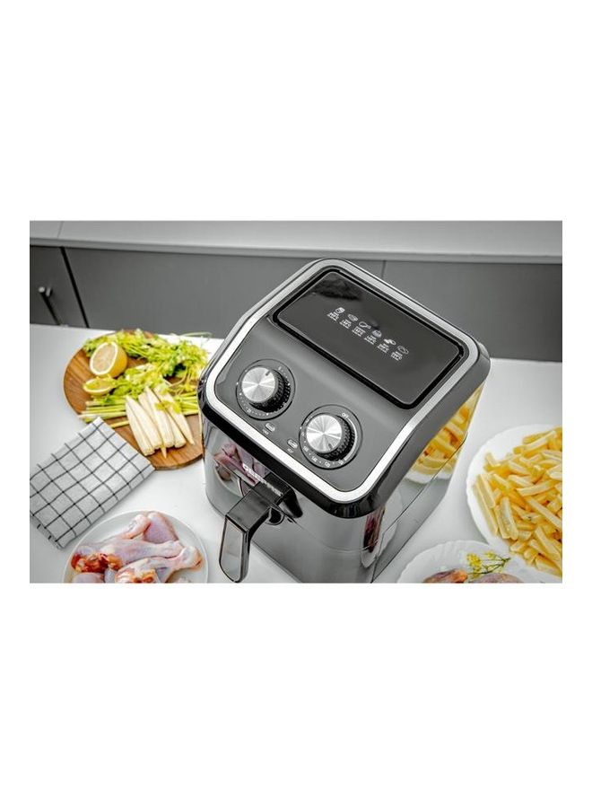 Air Fryer With 5 L Equipped With Vortx Air Frying Technology| Oil Free Cooking  Adjustable Timer And Temperature 5 L 1600 W GAF37528 Black