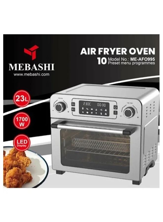 Air Fryer Oven 23 Litre 1700W 10 Present Menu Air Fryer - White