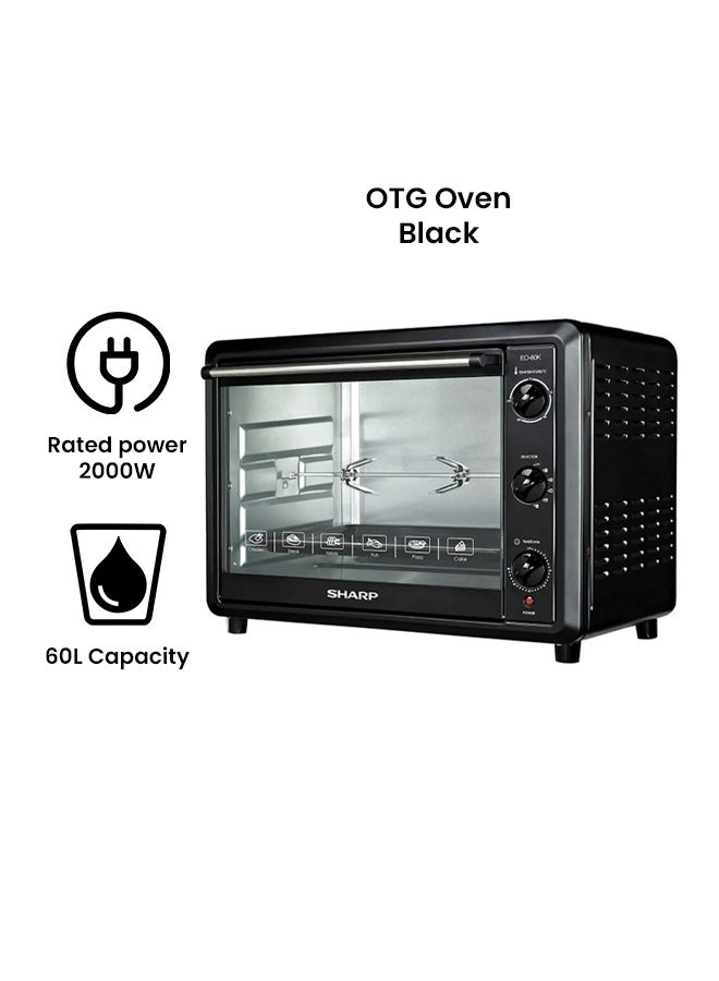 Electric Oven 60.0 L 2000.0 W EO-60NK-3 Black