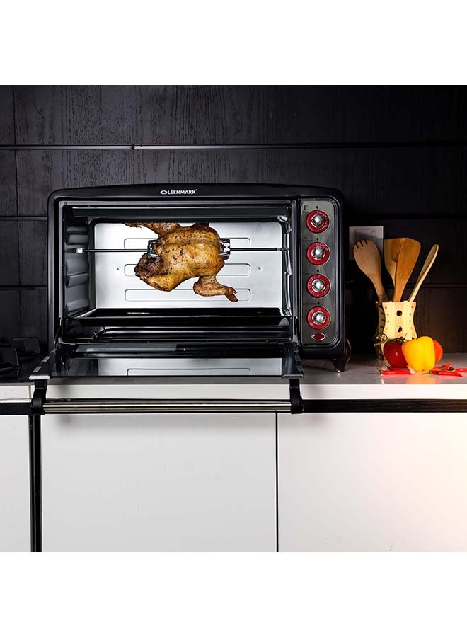 Electric Oven With Convection And Rotisserie 75.0 L 2280.0 W OMO2184 Black