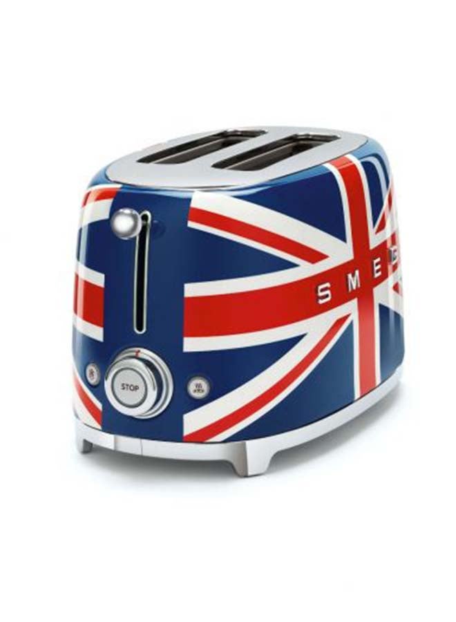 50's Retro Style Aesthetic 2 Slice Toaster 950 W 950.0 W TSF01UJUK Multicolour