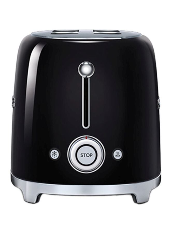 4-Slice Retro Style Toaster 1500W 1635.0 W TSF02BLUK Black/Silver