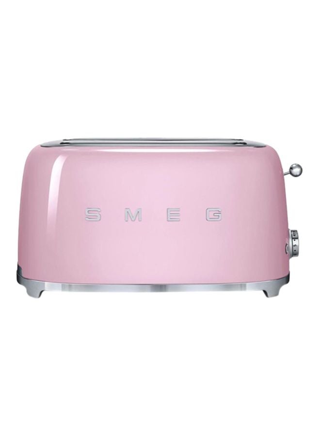 50's Retro Style Aesthetic 4-Slice Toaster 1500W 1635.0 W TSF02PKUK Pink/Silver