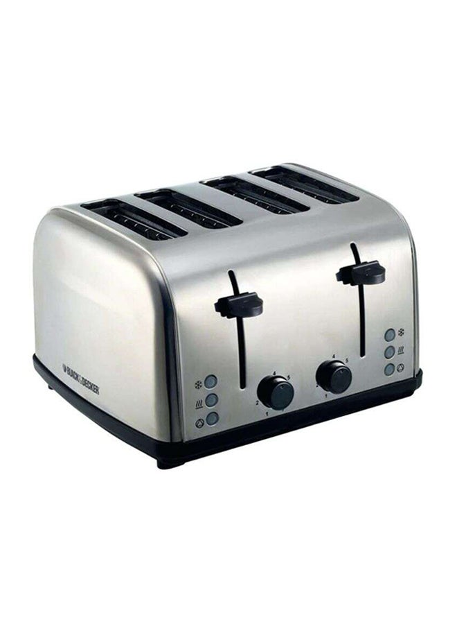 4-Slice Stainless Steel Toaster 1800.0 W ET304 Silver/Black
