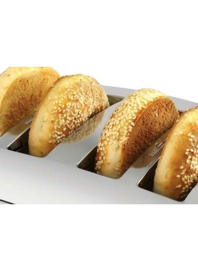 4-Slice Stainless Steel Toaster 1800.0 W ET304 Silver/Black