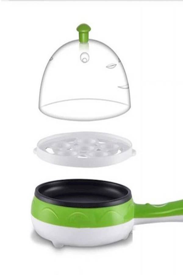 Electric Egg Boiler With Frying Pan ABC137 Green/White