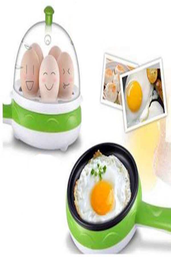 Electric Egg Boiler With Frying Pan ABC137 Green/White