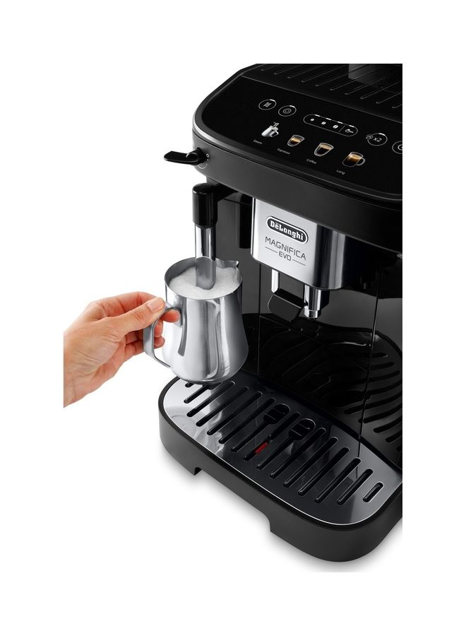 Magnifica Evo Fully Automatic Bean To Cup Coffee Machine With Built in Grinder, Espresso, Cappuccino, Latte Maker, Italian design, Best for Home & Office 1.8 L 1450 W ECAM290.21.B Black