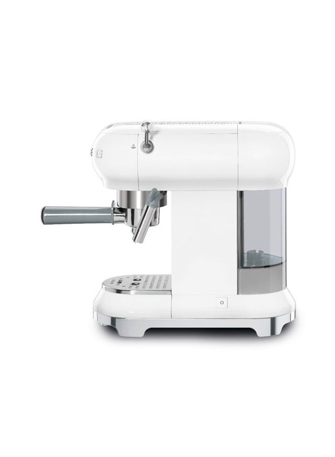 50's Retro Style Aesthetic Espresso Coffee Machine 0 L 1350 W ECF01WHUK/AU white