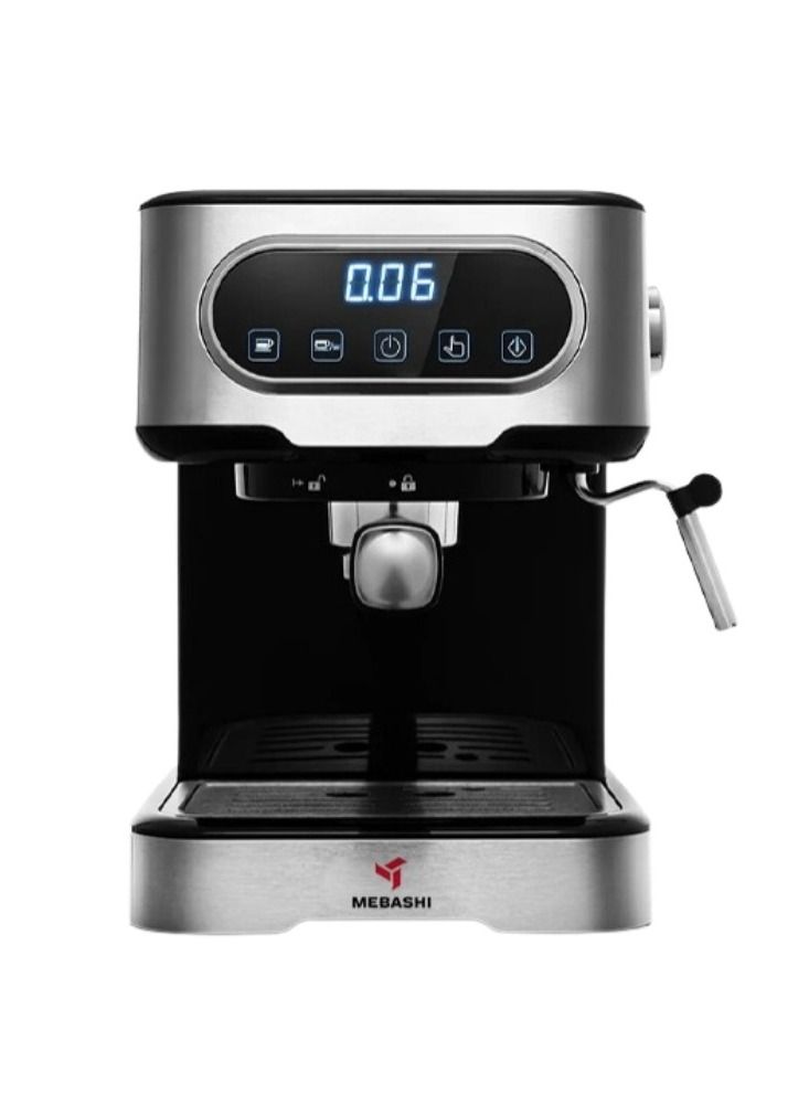 Mebashi Espresso Coffee Machine | 1.5L Capacity, 20Bar Pressure(ME-ECM2022)