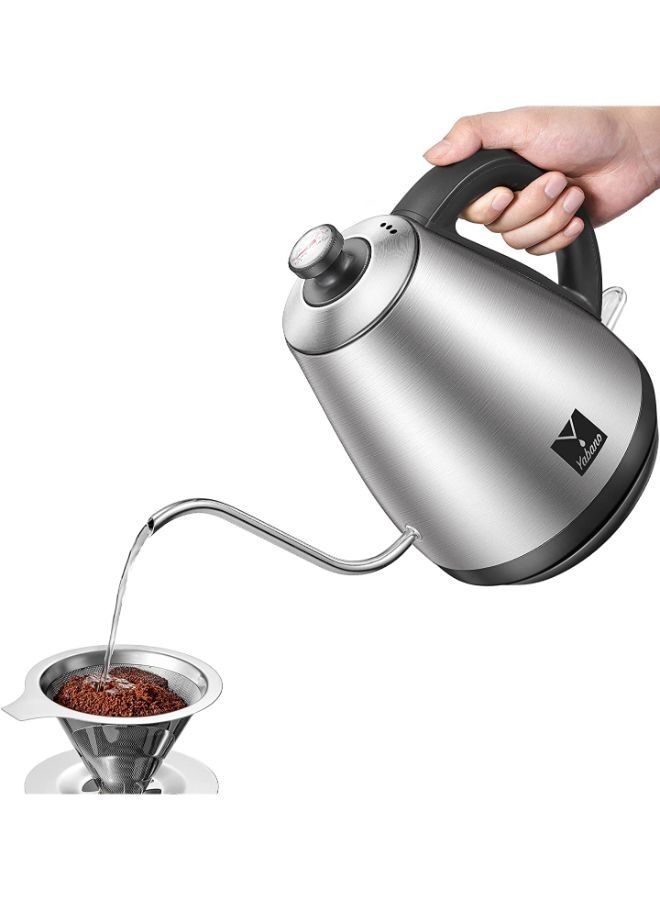 Electric Thermometer Thin Spout Goose Necked Kettle