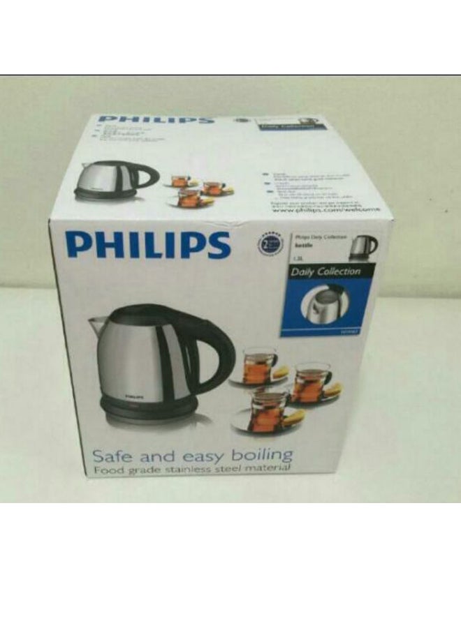 Electric Kettle 1.2 L 1800 W HD9303 Silver/Black