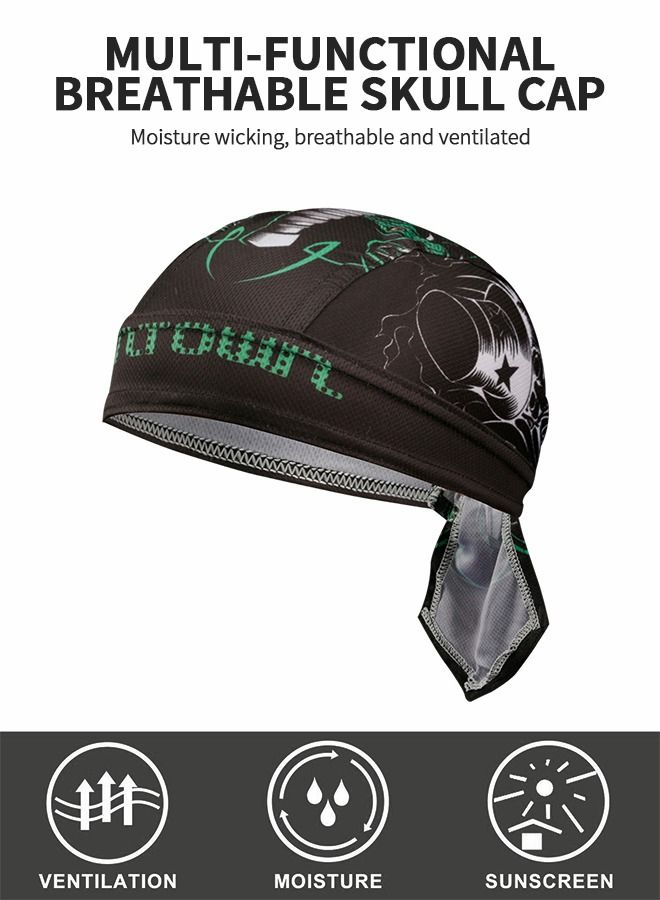 Skull Cap Cooling Sweat Wicking Helmet Cycling Hat Head Bandana Summer Caps,Sweat Wicking Beanie Cap,Helmet Liner,Outdoor Sports Cap