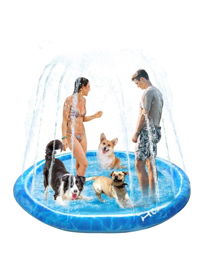 Splash Pad for Dogs, Outdoor Water Play Dog Sprinkler, 59